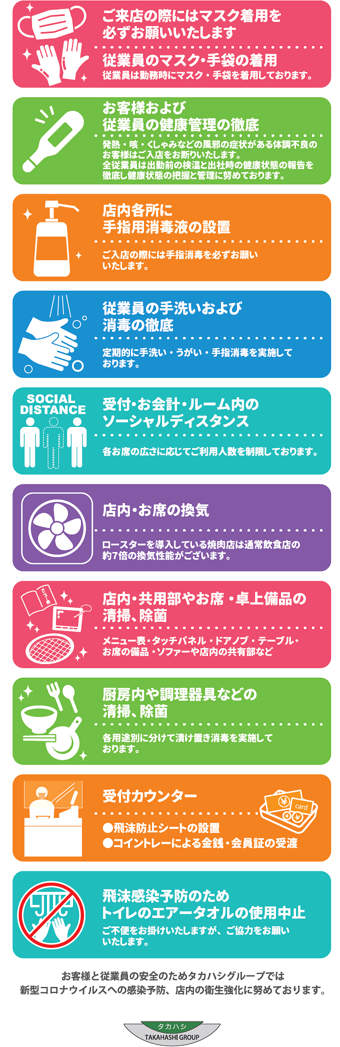 私たちは、以下の全てを遵守することを宣言します